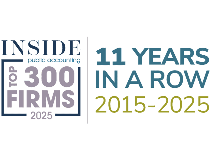 INSIDE Public Accounting IPA Top 300 Firm Badge